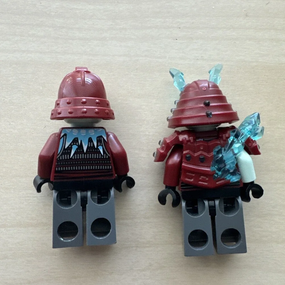 LEGO NINJAGO Ice Warriors General Vex Blizzard Sword Master Minifigure Pair
